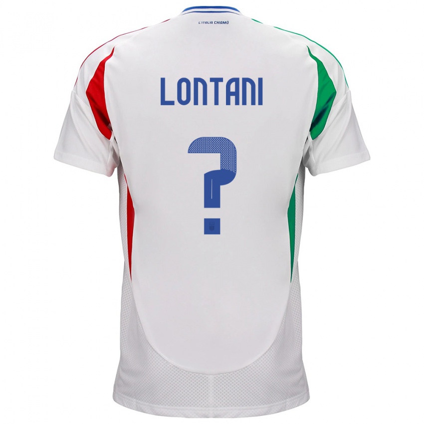 Kinder Italien Simone Lontani #0 Weiß Auswärtstrikot Trikot 24-26 T-Shirt Schweiz