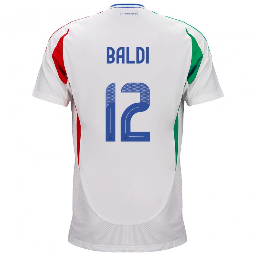 Kinder Italien Rachele Baldi #12 Weiß Auswärtstrikot Trikot 24-26 T-Shirt Schweiz