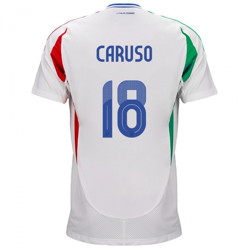 Kinder Italien Arianna Caruso #18 Weiß Auswärtstrikot Trikot 24-26 T-Shirt Schweiz