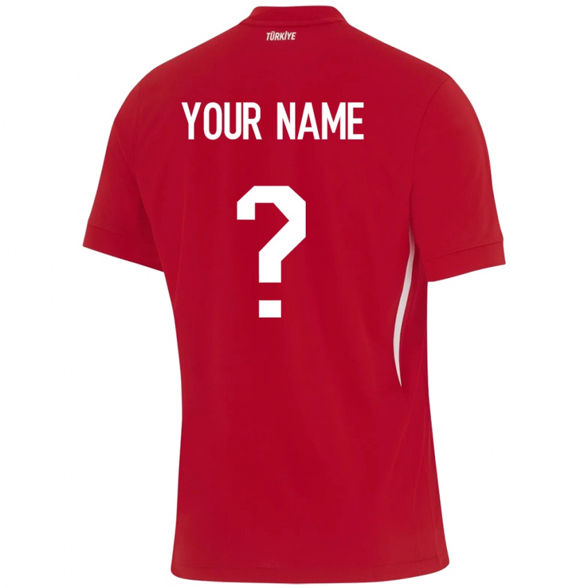 Kinder Türkei Ihren Namen #0 Rot Auswärtstrikot Trikot 24-26 T-Shirt Schweiz