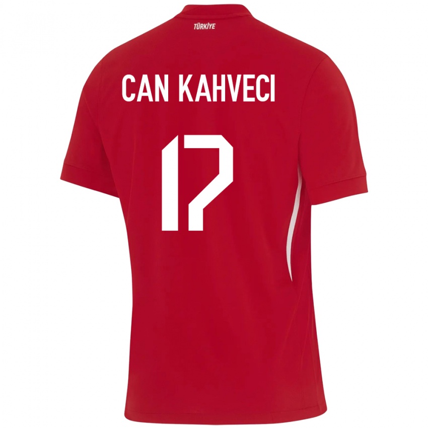 Kinder Türkei İrfan Can Kahveci #17 Rot Auswärtstrikot Trikot 24-26 T-Shirt Schweiz