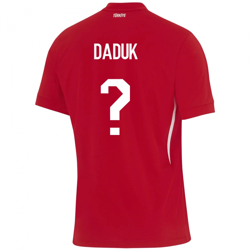 Kinder Türkei Emir Dadük #0 Rot Auswärtstrikot Trikot 24-26 T-Shirt Schweiz