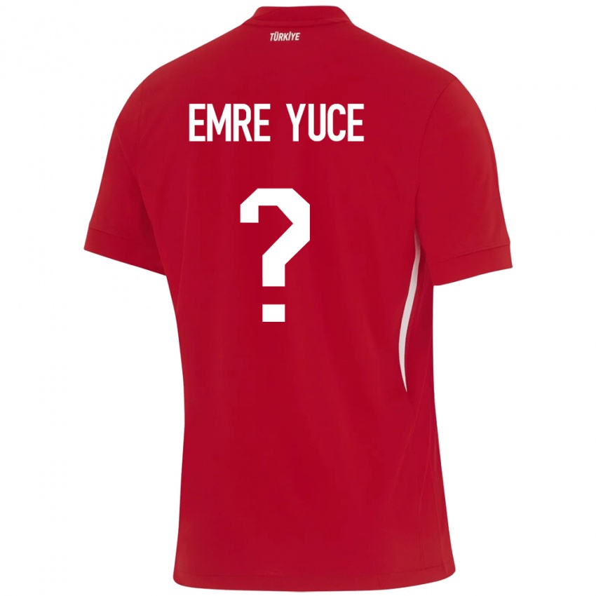 Kinder Türkei Yunus Emre Yüce #0 Rot Auswärtstrikot Trikot 24-26 T-Shirt Schweiz