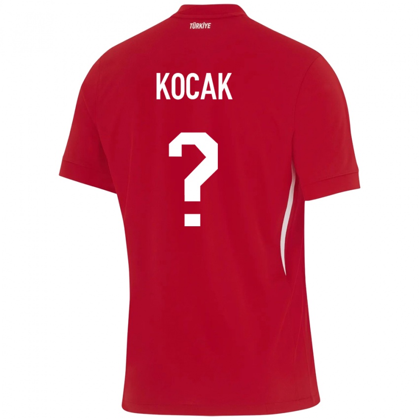 Kinder Türkei Furkan Koçak #0 Rot Auswärtstrikot Trikot 24-26 T-Shirt Schweiz