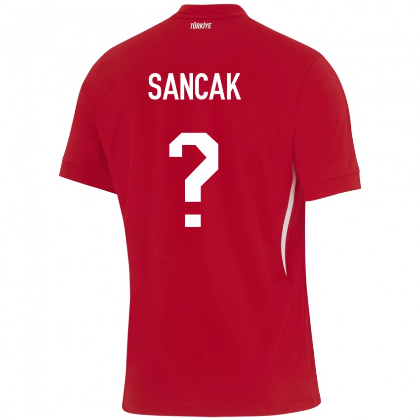 Kinder Türkei Tolga Sancak #0 Rot Auswärtstrikot Trikot 24-26 T-Shirt Schweiz