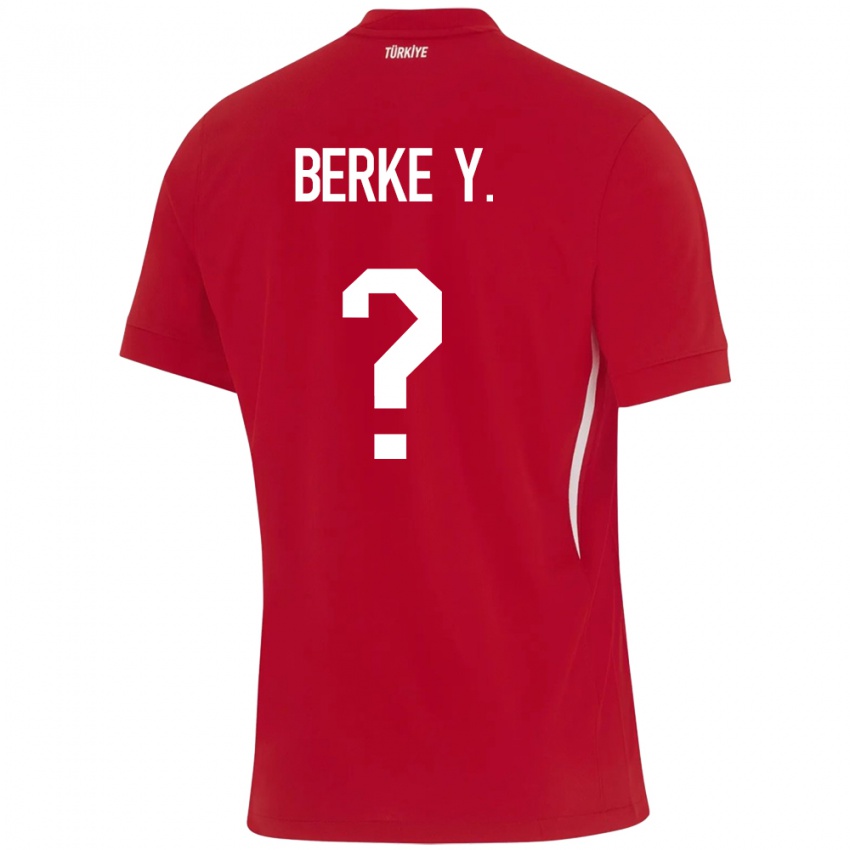 Kinder Türkei Berke Yıldırım #0 Rot Auswärtstrikot Trikot 24-26 T-Shirt Schweiz