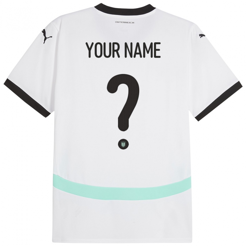 Kinder Österreich Ihren Namen #0 Weiß Auswärtstrikot Trikot 24-26 T-Shirt Schweiz