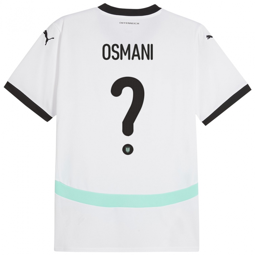 Kinder Österreich Tristan Osmani #0 Weiß Auswärtstrikot Trikot 24-26 T-Shirt Schweiz