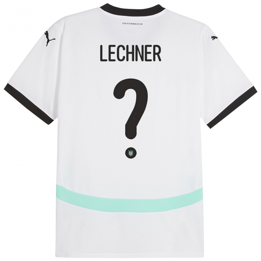 Kinder Österreich Dominik Lechner #0 Weiß Auswärtstrikot Trikot 24-26 T-Shirt Schweiz