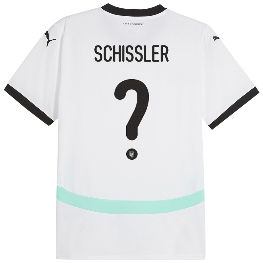 Kinder Österreich Timo Schissler #0 Weiß Auswärtstrikot Trikot 24-26 T-Shirt Schweiz