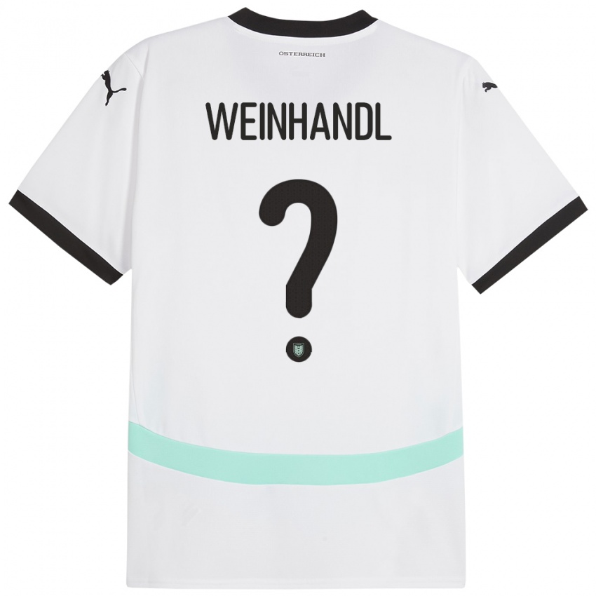 Kinder Österreich Luca Weinhandl #0 Weiß Auswärtstrikot Trikot 24-26 T-Shirt Schweiz