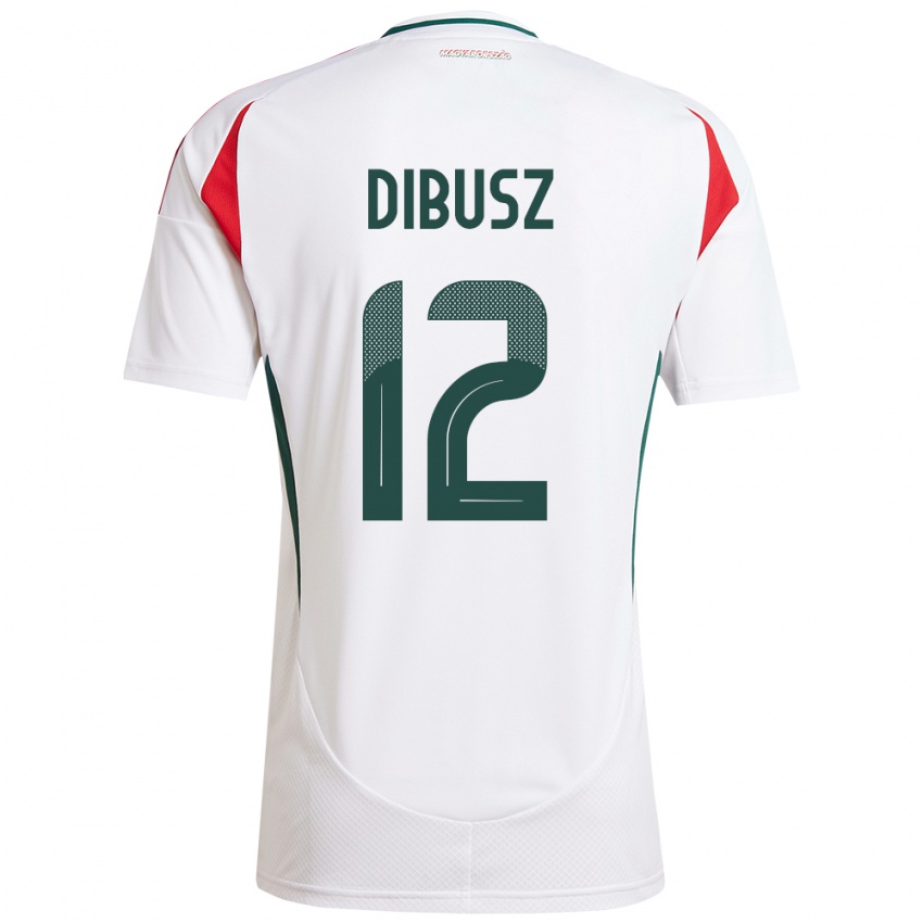 Kinder Ungarn Dénes Dibusz #12 Weiß Auswärtstrikot Trikot 24-26 T-Shirt Schweiz