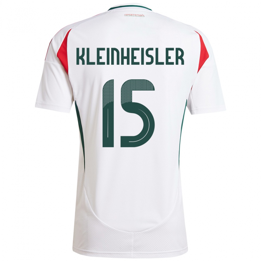 Kinder Ungarn László Kleinheisler #15 Weiß Auswärtstrikot Trikot 24-26 T-Shirt Schweiz