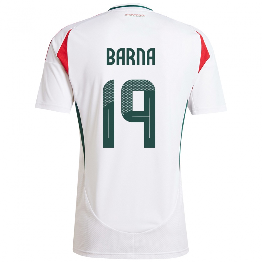 Kinder Ungarn Daniel Barna #19 Weiß Auswärtstrikot Trikot 24-26 T-Shirt Schweiz