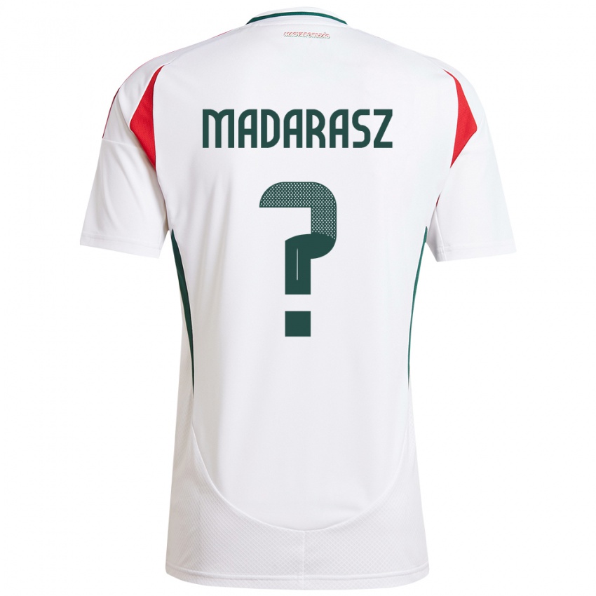 Kinder Ungarn Ádám Madarász #0 Weiß Auswärtstrikot Trikot 24-26 T-Shirt Schweiz