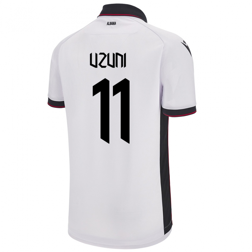 Kinder Albanien Myrto Uzuni #11 Weiß Auswärtstrikot Trikot 24-26 T-Shirt Schweiz