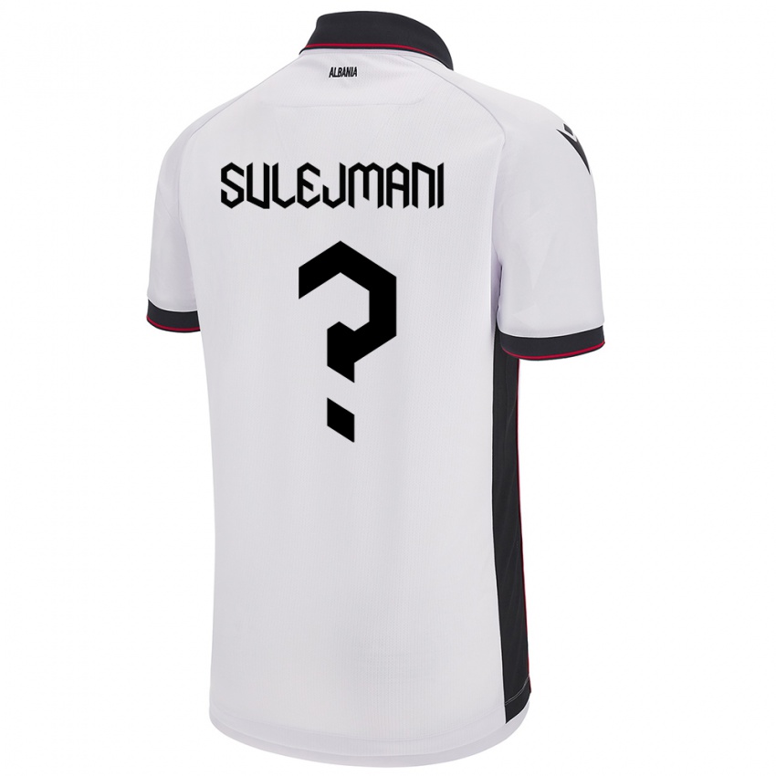 Kinder Albanien Muhadin Sulejmani #0 Weiß Auswärtstrikot Trikot 24-26 T-Shirt Schweiz