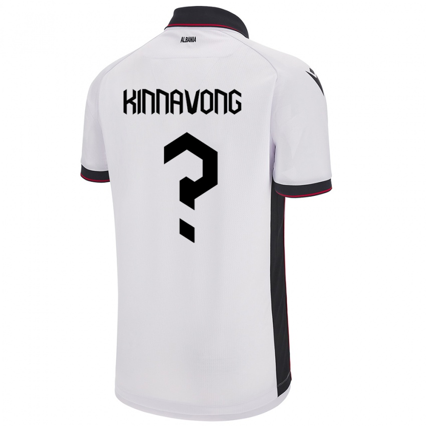 Kinder Albanien Jordan Kinnavong #0 Weiß Auswärtstrikot Trikot 24-26 T-Shirt Schweiz