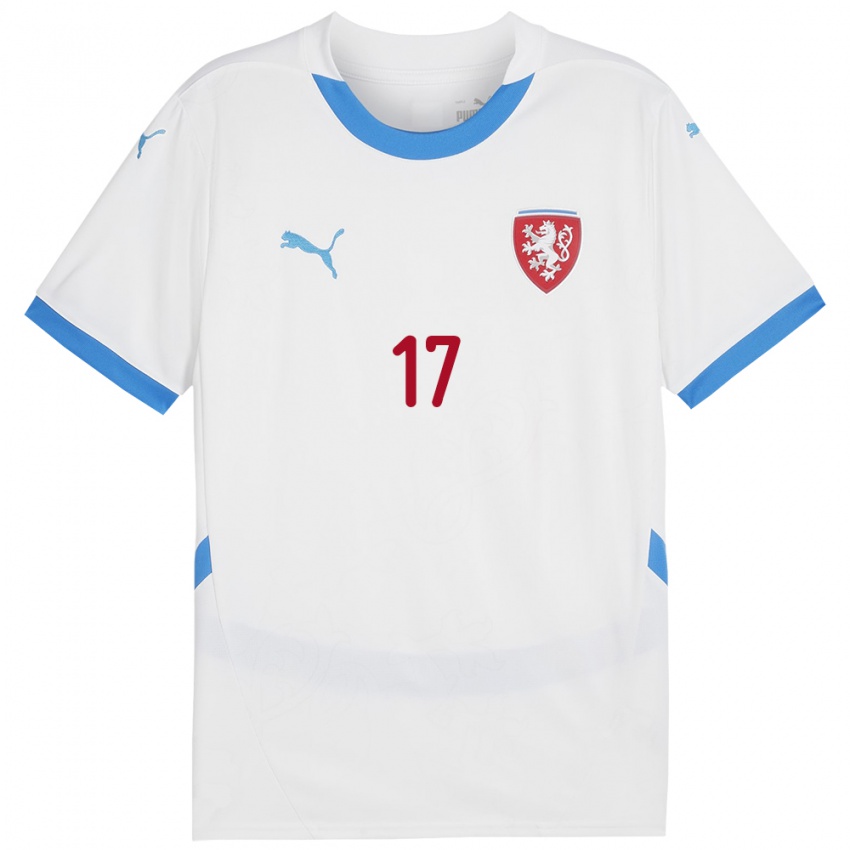 Kinder Tschechien Milos Pudil #17 Weiß Auswärtstrikot Trikot 24-26 T-Shirt Schweiz