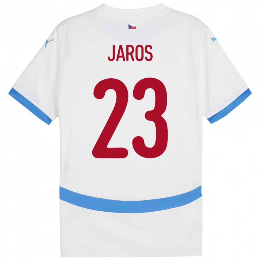 Kinder Tschechien Vitezslav Jaros #23 Weiß Auswärtstrikot Trikot 24-26 T-Shirt Schweiz