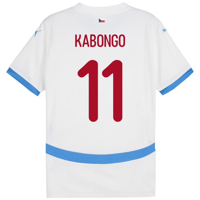 Kinder Tschechien Christophe Kabongo #11 Weiß Auswärtstrikot Trikot 24-26 T-Shirt Schweiz