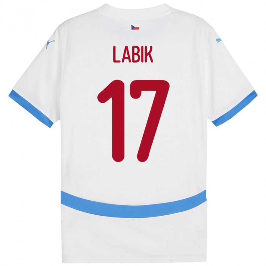 Kinder Tschechien Albert Labik #17 Weiß Auswärtstrikot Trikot 24-26 T-Shirt Schweiz