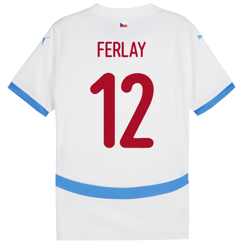 Kinder Tschechien Ruben Ferlay #12 Weiß Auswärtstrikot Trikot 24-26 T-Shirt Schweiz