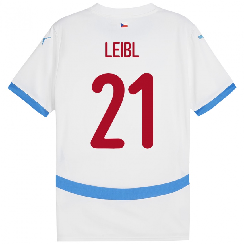 Kinder Tschechien Adam Leibl #21 Weiß Auswärtstrikot Trikot 24-26 T-Shirt Schweiz