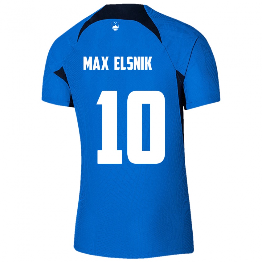 Kinder Slowenien Timi Max Elsnik #10 Blau Auswärtstrikot Trikot 24-26 T-Shirt Schweiz