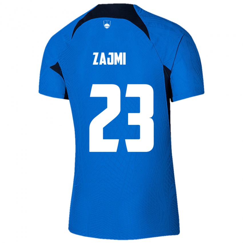 Kinder Slowenien Luana Zajmi #23 Blau Auswärtstrikot Trikot 24-26 T-Shirt Schweiz