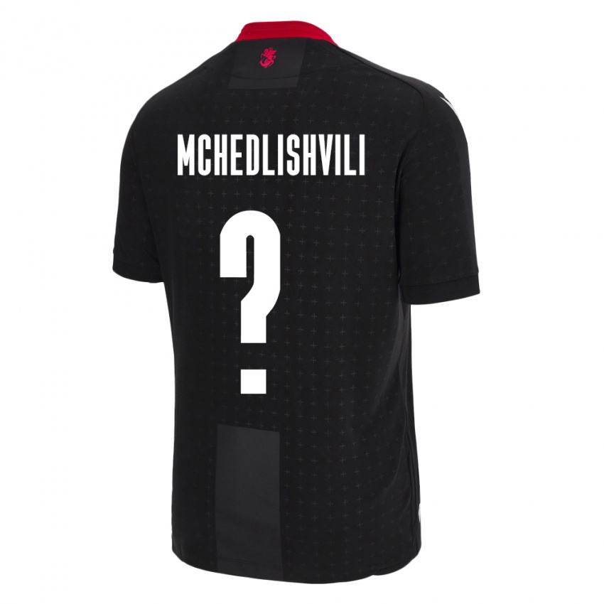 Kinder Georgien Rati Mchedlishvili #0 Schwarz Auswärtstrikot Trikot 24-26 T-Shirt Schweiz