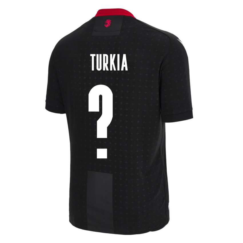 Kinder Georgien Aleksandre Turkia #0 Schwarz Auswärtstrikot Trikot 24-26 T-Shirt Schweiz