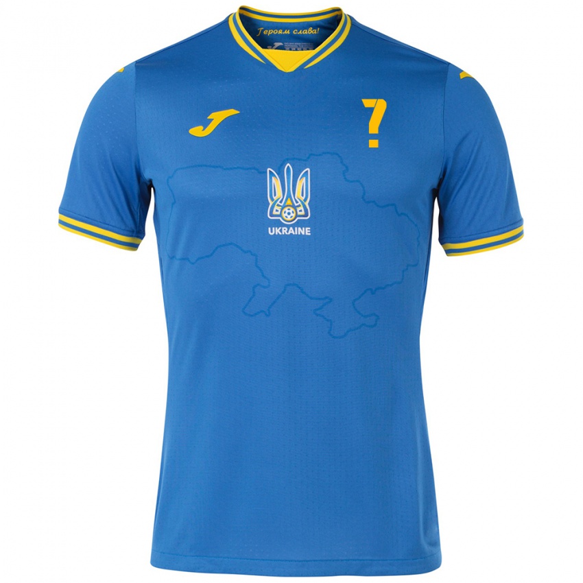 Kinder Ukraine Anton Tsarenko #0 Blau Auswärtstrikot Trikot 24-26 T-Shirt Schweiz