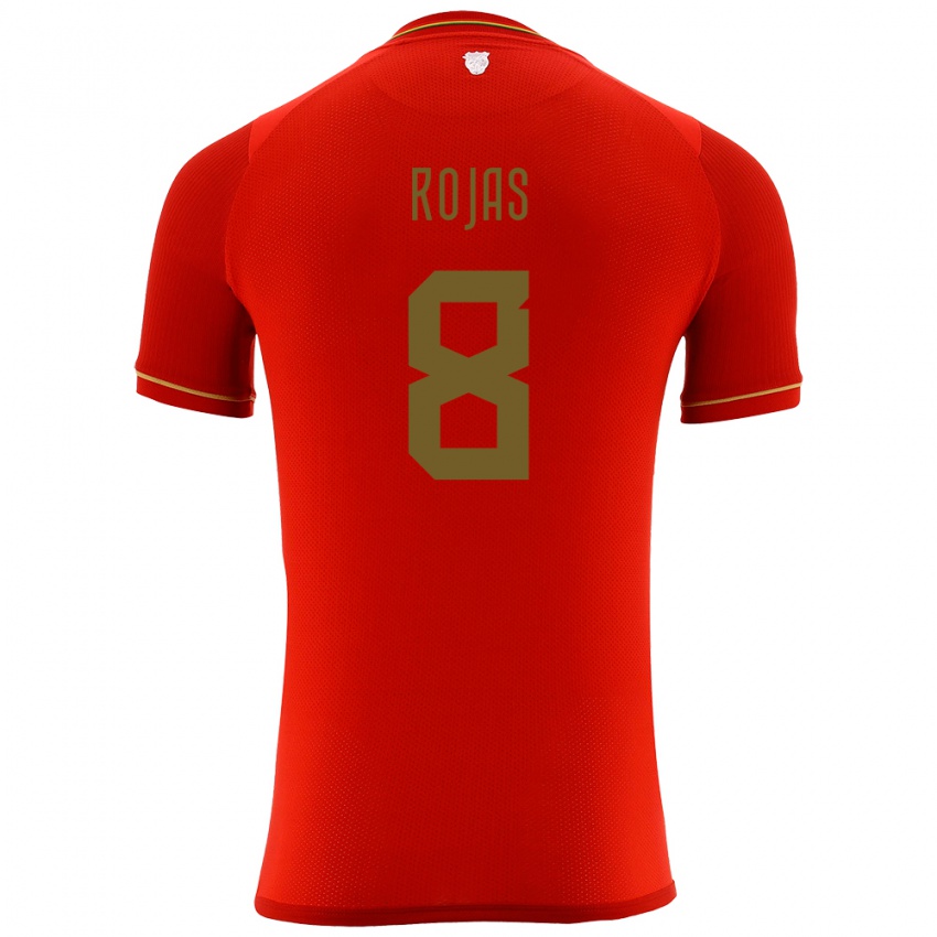 Kinder Bolivien Jairo Rojas #8 Rot Auswärtstrikot Trikot 24-26 T-Shirt Schweiz