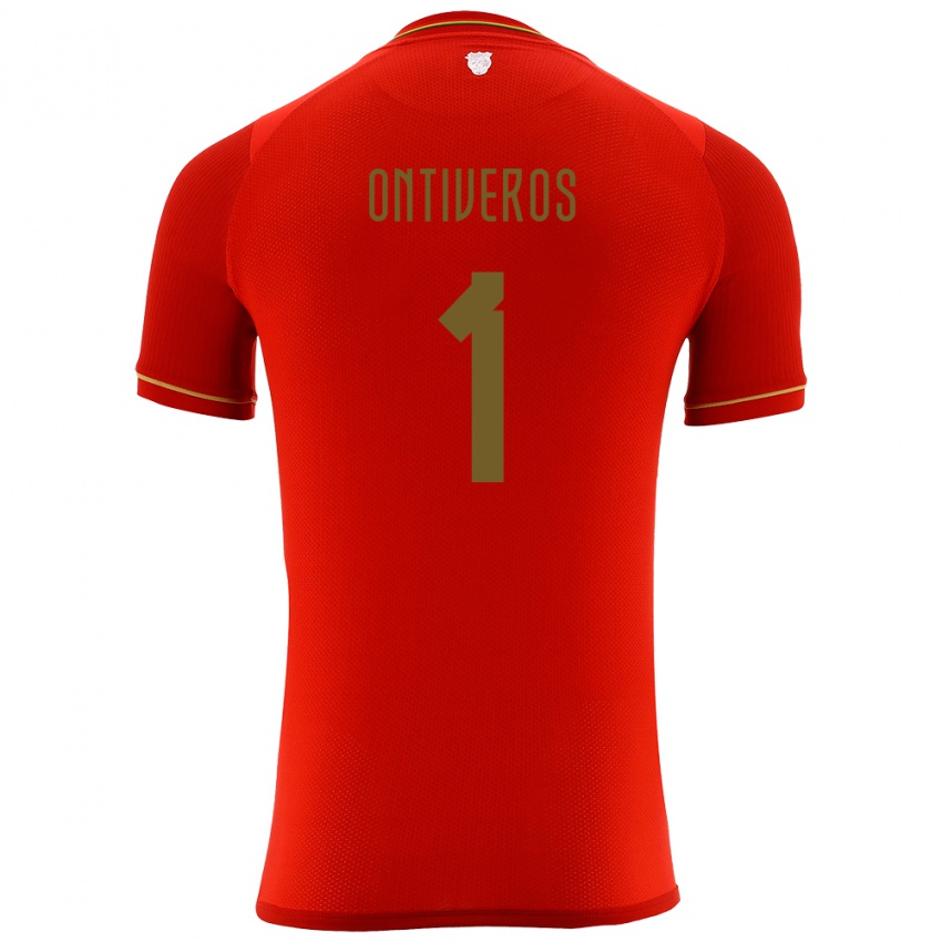 Kinder Bolivien Mel Ontiveros #1 Rot Auswärtstrikot Trikot 24-26 T-Shirt Schweiz