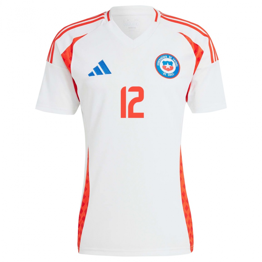 Kinder Chile Martina Funck #12 Weiß Auswärtstrikot Trikot 24-26 T-Shirt Schweiz