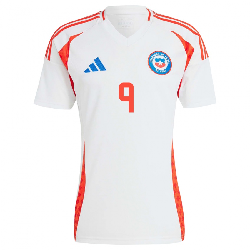 Kinder Chile María José Urrutia #9 Weiß Auswärtstrikot Trikot 24-26 T-Shirt Schweiz