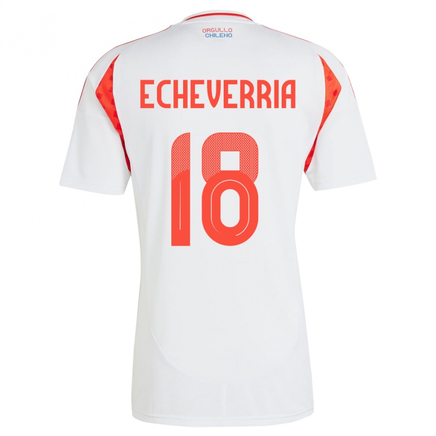 Kinder Chile Rodrigo Echeverría #18 Weiß Auswärtstrikot Trikot 24-26 T-Shirt Schweiz