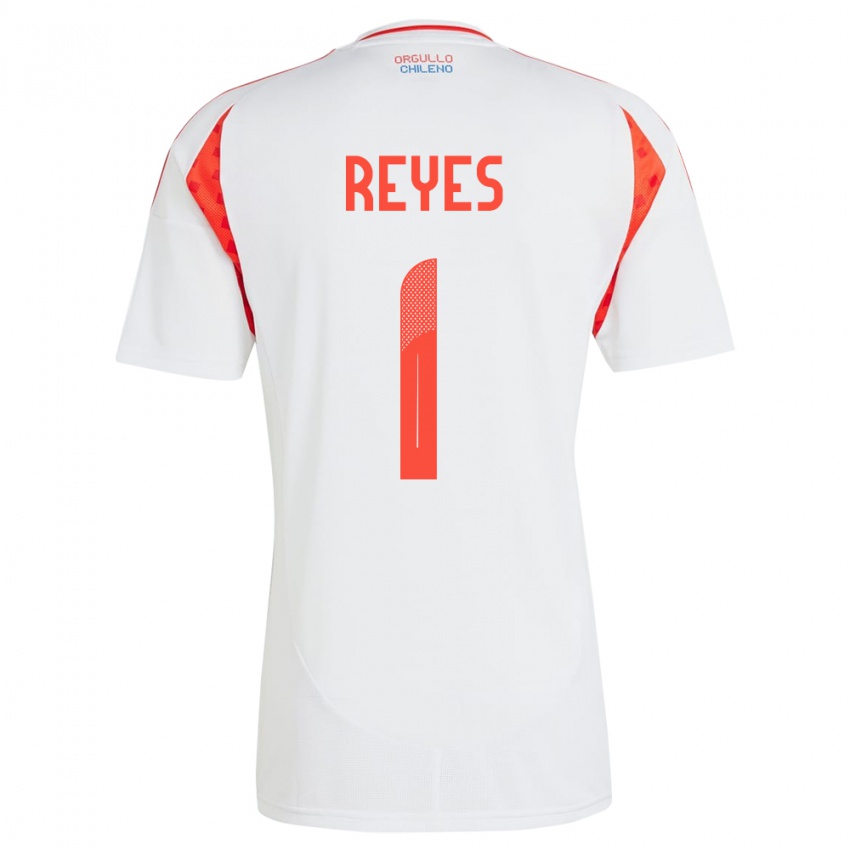 Kinder Chile Vicente Reyes #1 Weiß Auswärtstrikot Trikot 24-26 T-Shirt Schweiz