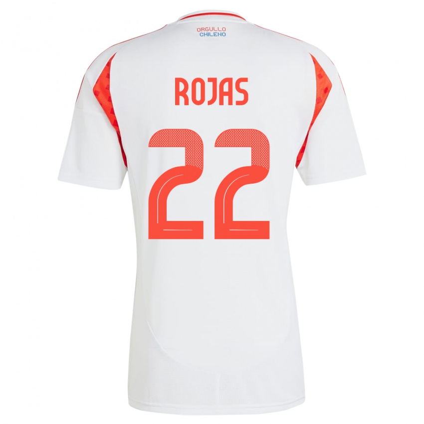 Kinder Chile Jeyson Rojas #22 Weiß Auswärtstrikot Trikot 24-26 T-Shirt Schweiz