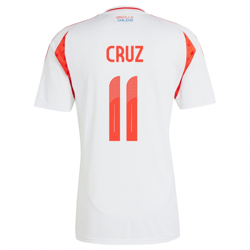 Kinder Chile Joan Cruz #11 Weiß Auswärtstrikot Trikot 24-26 T-Shirt Schweiz