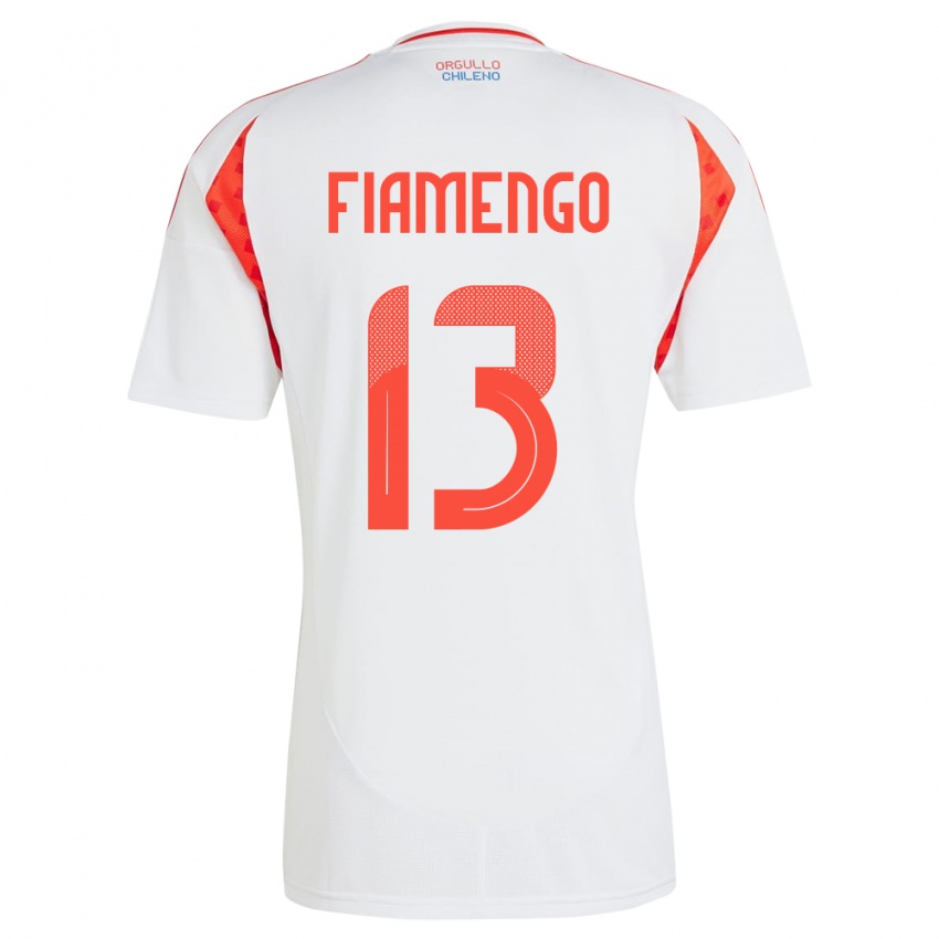 Kinder Chile Darko Fiamengo #13 Weiß Auswärtstrikot Trikot 24-26 T-Shirt Schweiz