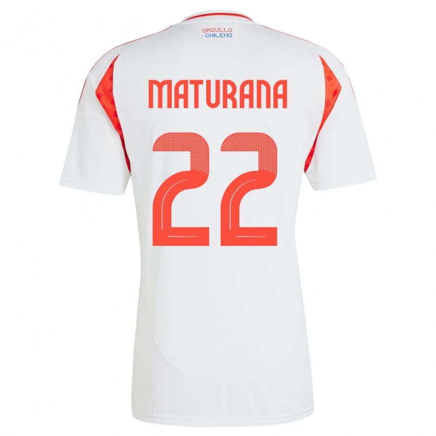 Kinder Chile Martín Maturana #22 Weiß Auswärtstrikot Trikot 24-26 T-Shirt Schweiz