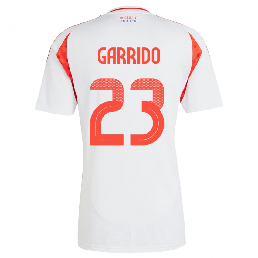 Kinder Chile Pedro Garrido #23 Weiß Auswärtstrikot Trikot 24-26 T-Shirt Schweiz