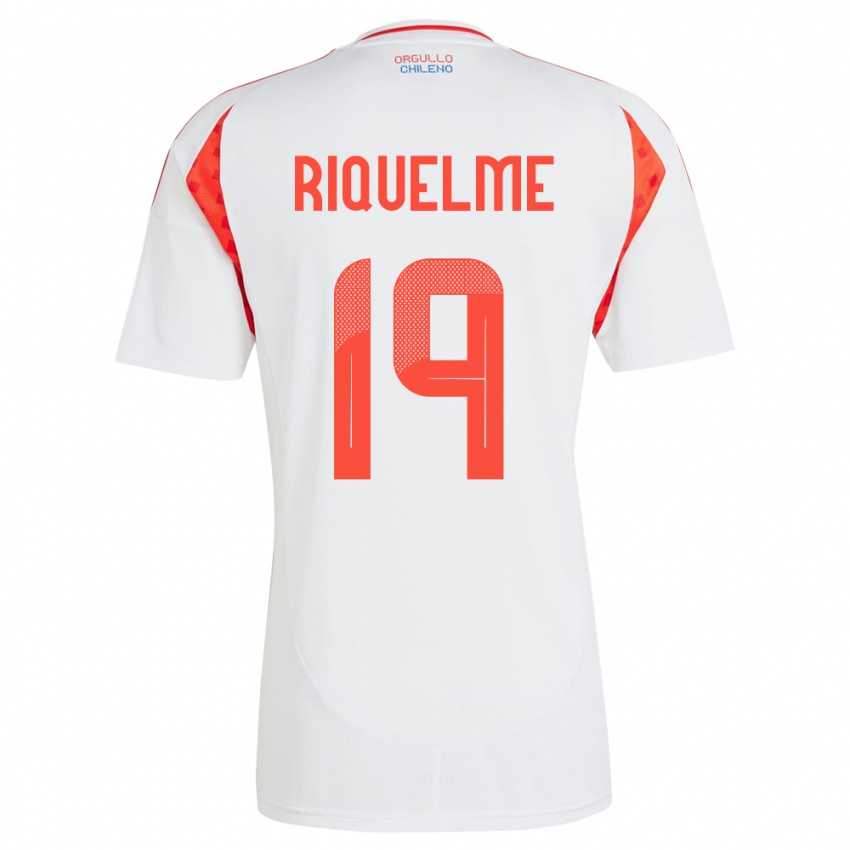 Kinder Chile Benjamín Riquelme #19 Weiß Auswärtstrikot Trikot 24-26 T-Shirt Schweiz