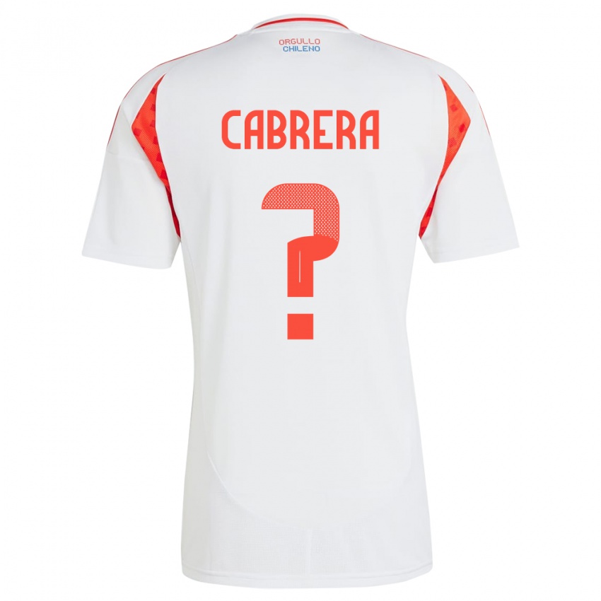 Kinder Chile Vicente Cabrera #0 Weiß Auswärtstrikot Trikot 24-26 T-Shirt Schweiz