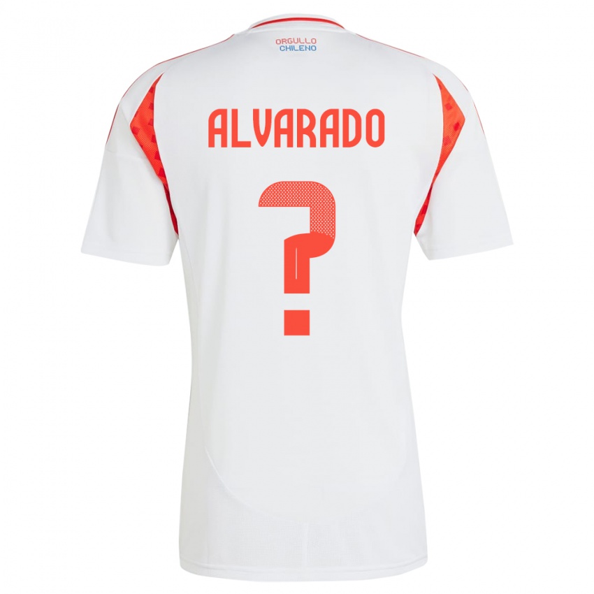 Kinder Chile José Alvarado #0 Weiß Auswärtstrikot Trikot 24-26 T-Shirt Schweiz