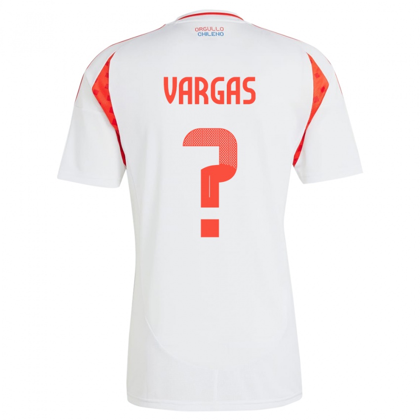 Kinder Chile Vicente Vargas #0 Weiß Auswärtstrikot Trikot 24-26 T-Shirt Schweiz