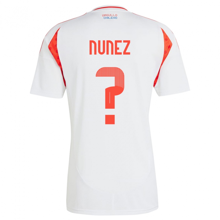 Kinder Chile Renato Nuñez #0 Weiß Auswärtstrikot Trikot 24-26 T-Shirt Schweiz