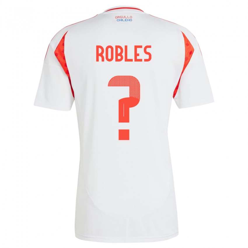 Kinder Chile Diego Robles #0 Weiß Auswärtstrikot Trikot 24-26 T-Shirt Schweiz